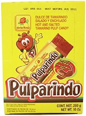 Pulparindo Extra Hot & Salted — 20-Count Box