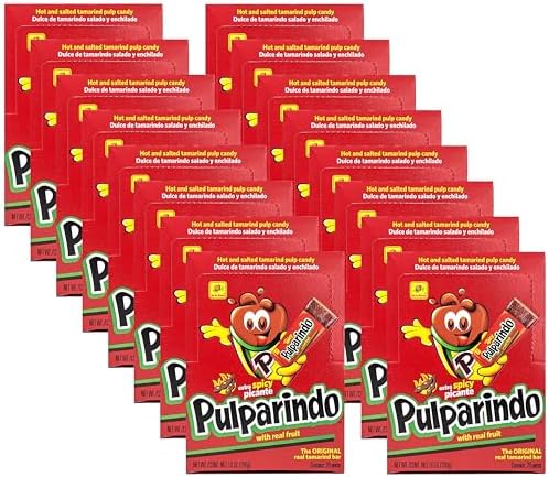 Pulparindo Extra Spicy Bars — 20 Pieces Multi-Pack